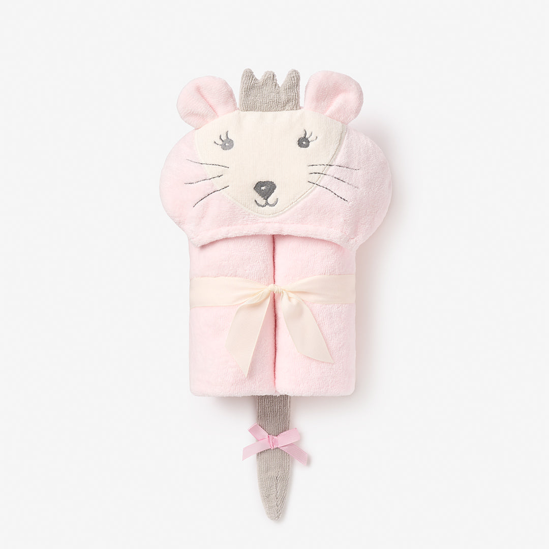 Bath Wrap- Pink Mouse