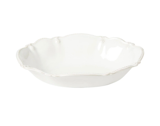 Berry & Thread Whitewash 10" Oval Serving Bowl