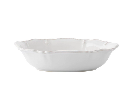 Berry & Thread Whitewash 12" Oval Serving Bowl
