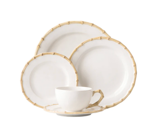 Bamboo Natural 5pc Placesetting
