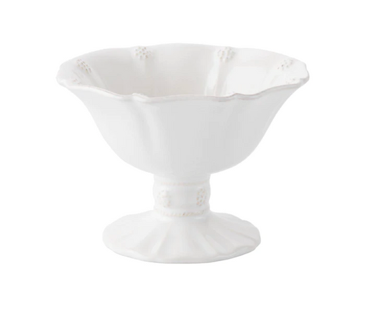 Berry & Thread Whitewash 5.5" Footed Compote