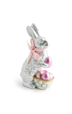 TOUCH OF PINK FOIL BUNNY - SILVER