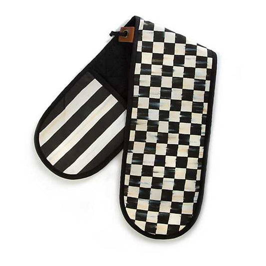 COURTLY CHECK DOUBLE OVEN MITT