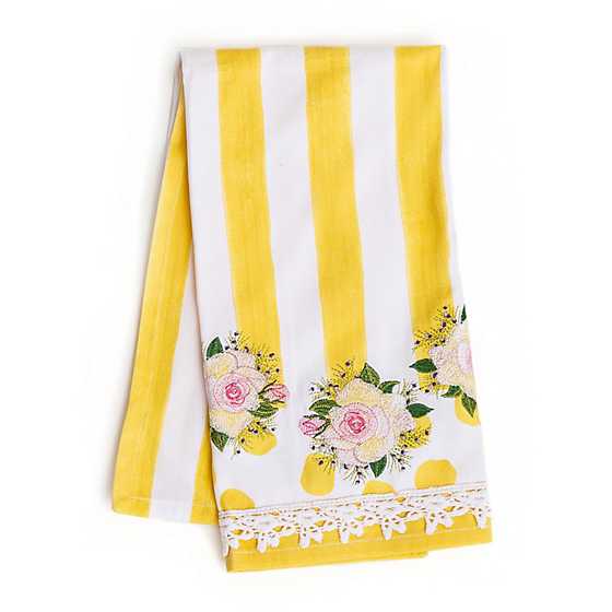 Wildflowers Dish Towel-Yellow