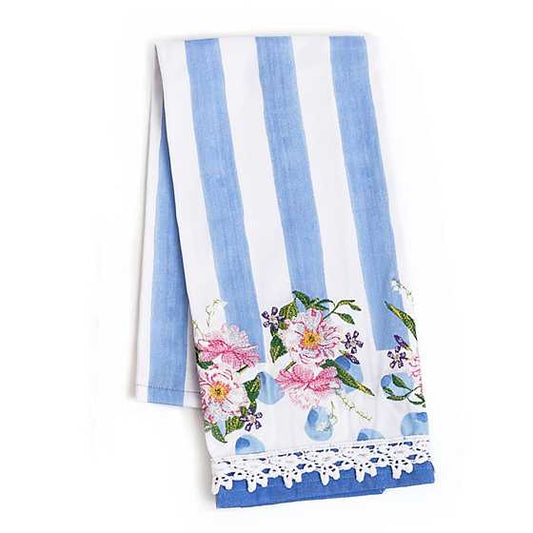 Wildflowers Dish Towel-Blue