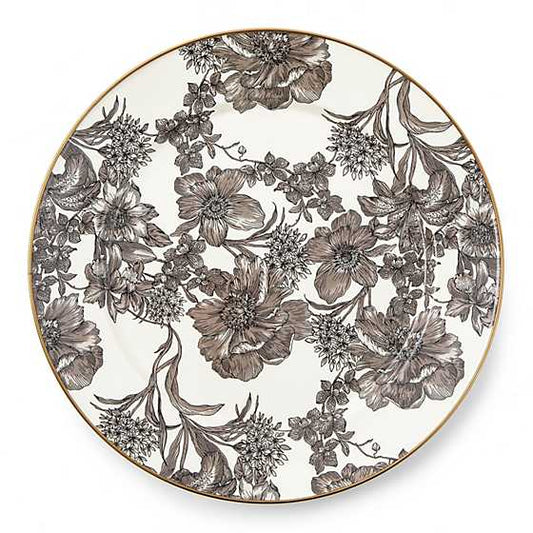 STERLING ENGLISH GARDEN ENAMEL CHARGER/PLATE