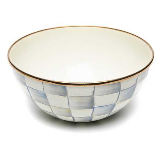 STERLING CHECK ENAMEL EVERYDAY BOWL-SMALL