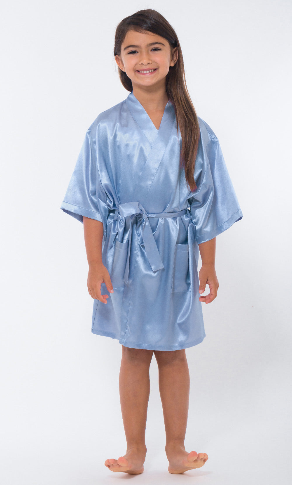 Kids Satin Kimono Robe