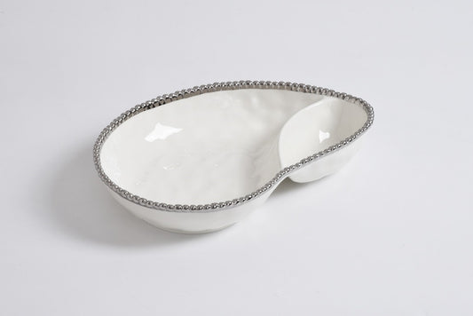 Salerno 2 Section Serving Piece