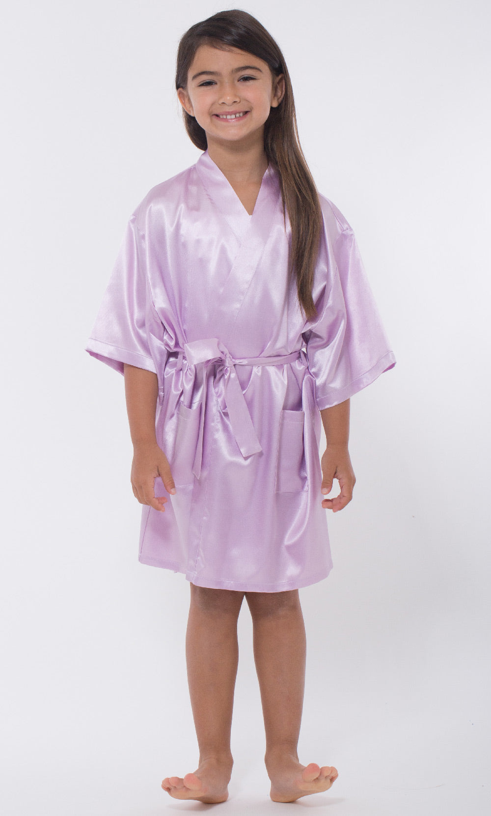Kids Satin Kimono Robe