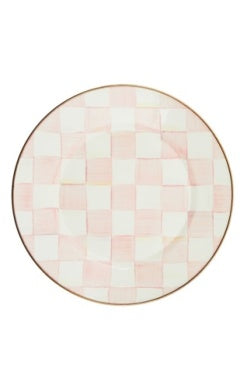 ROSY CHECK DINNER PLATE