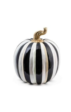 Courtly Stripe Glossy Pumpkin-Large