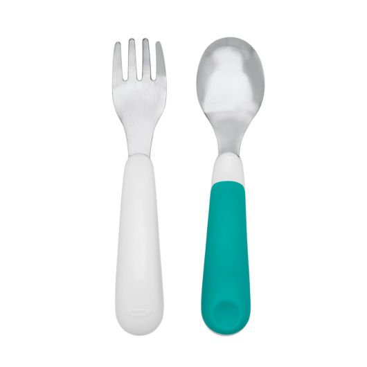 On-The-Go Fork & Spoon Set-Teal
