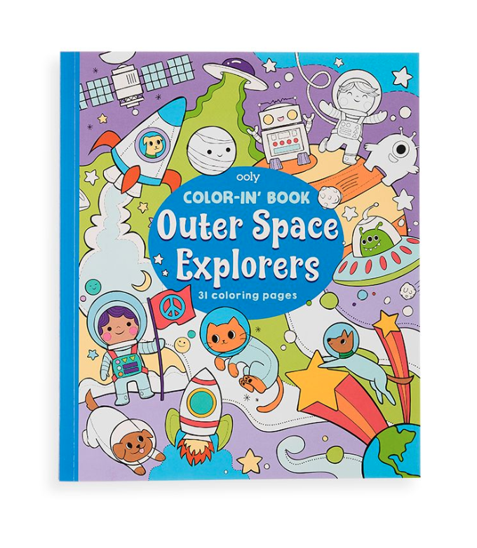 OOLY - Color-in' Book: Outer Space Explorers