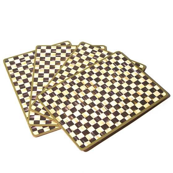 Courtly Check Cork Back Placemats-Set of 4
