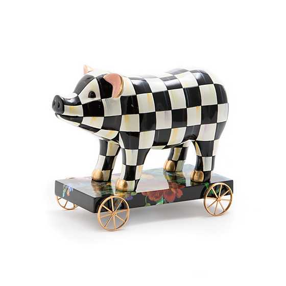 Courtly Check Pig On Parade Decor
