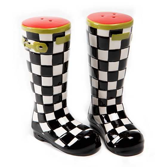 Courtly Check Wellies Salt & Pepper Set