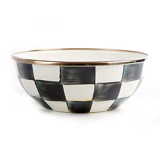 COURTLY CHECK ENAMEL EVERYDAY BOWL