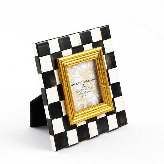 COURTLY CHECK ENAMEL FRAME-2.5X3"
