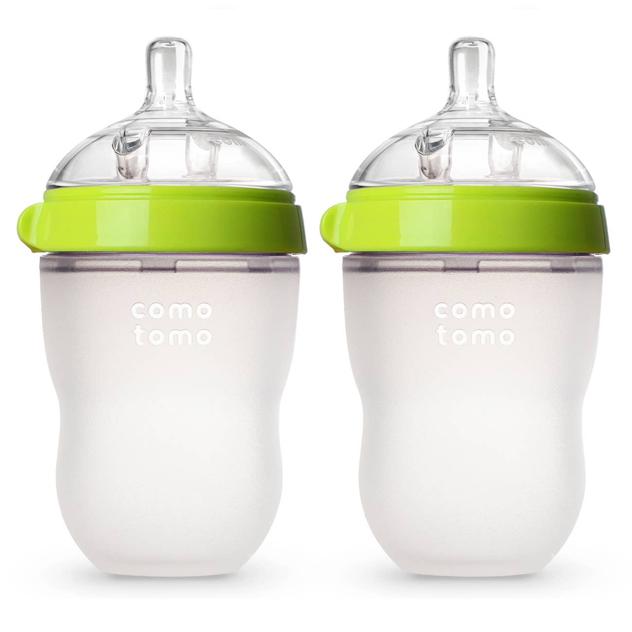 Comotomo - Comotomo Baby Bottle, Double Pack - 8 oz - Green